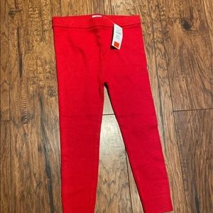 NWT baby GAP red leggings